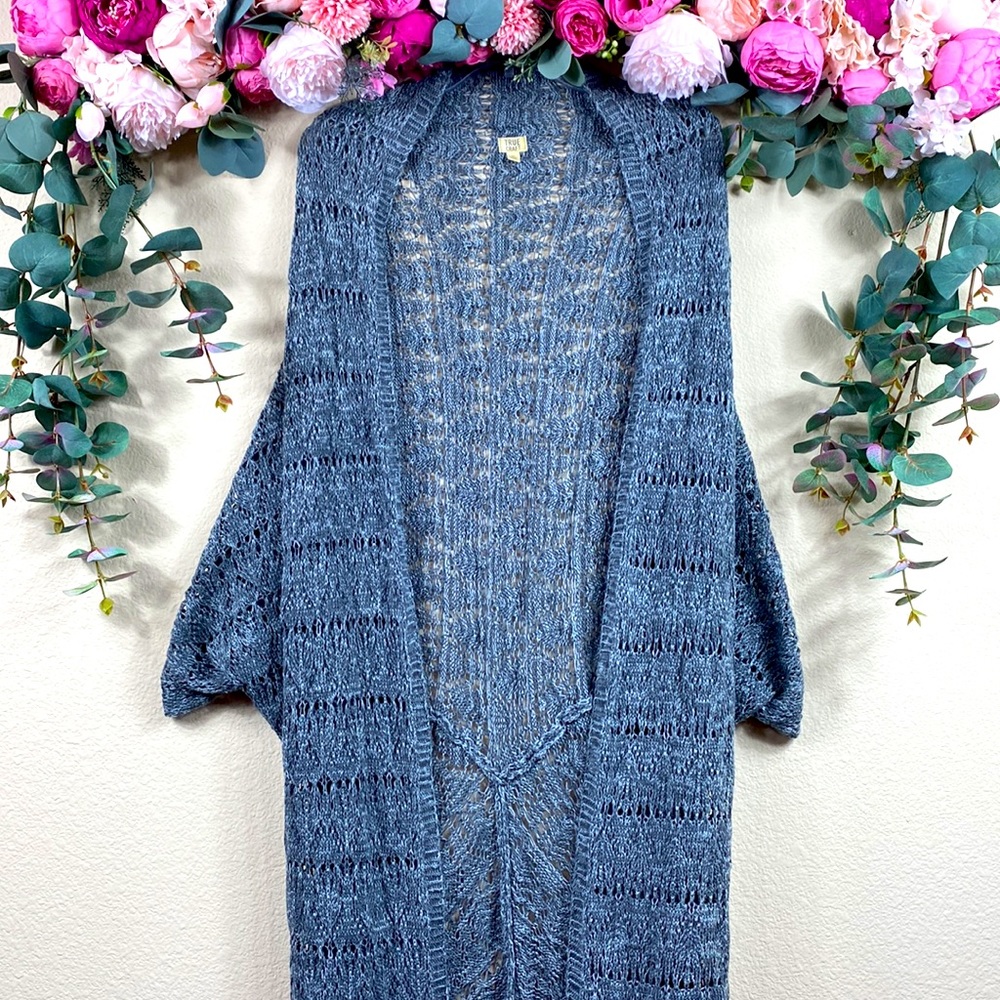 •true craft• Gray Crochet Cocoon {long cardigan / duster}